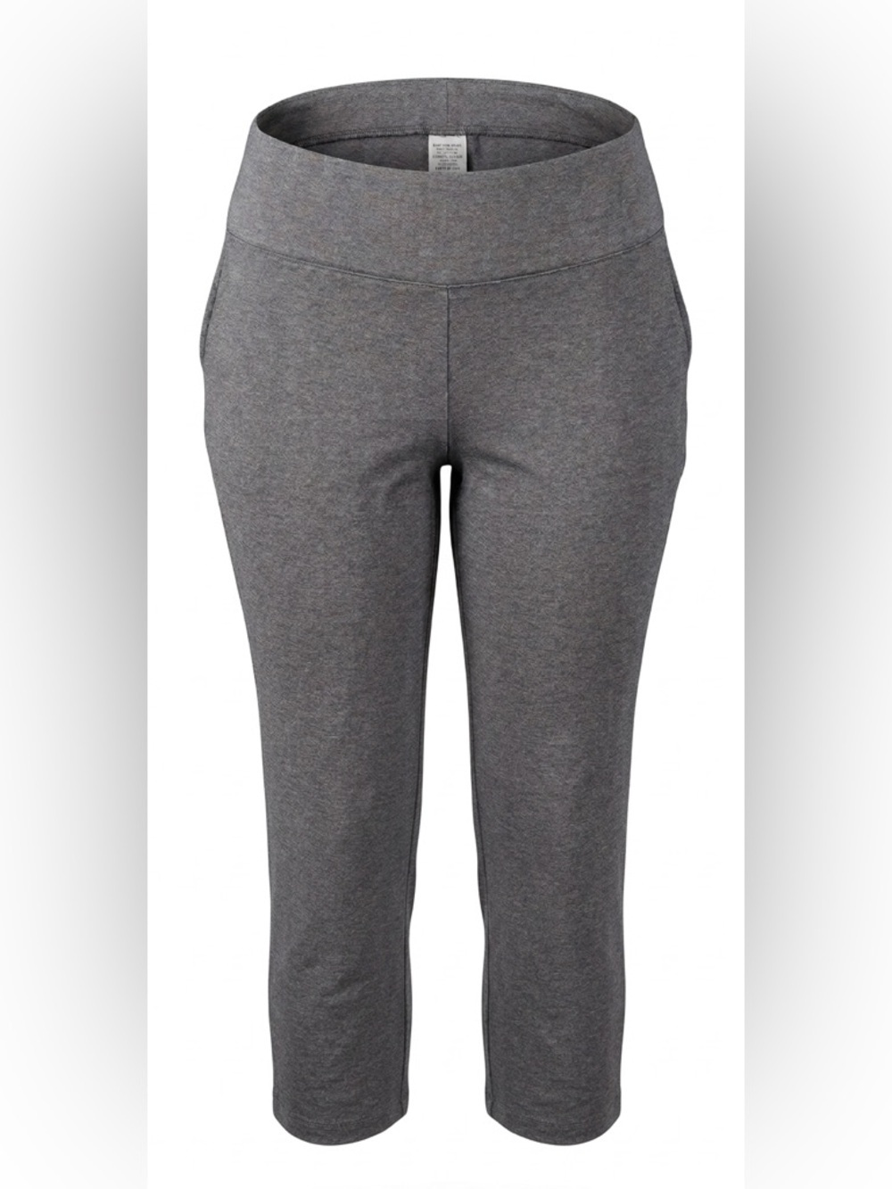 Torrid Gray Pull On Capri Pants 2 (2X) Wide Waistband Stretch Career Casual Plus